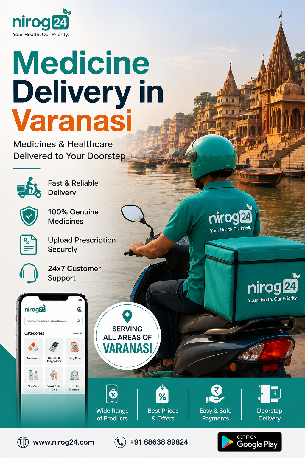 Medicine Delivery in Varanasi: Order Medicines Online with Nirog24