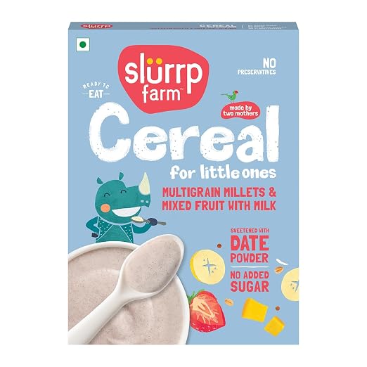 Slurrp Farm Multigrain Millets & Mixed Fruit Baby Cereal - 200 g