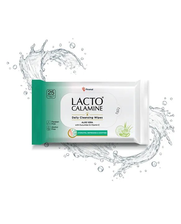 Lacto Calamine Daily Cleansing Wipes 25 pc