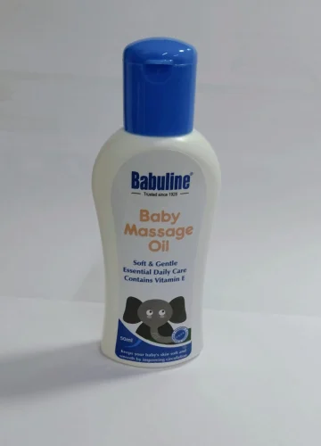 Babuline Baby Massage Oil for Relaxing Massage, Healthy and Strong Bones Made with 100% Natural Ingredients, Suitable for All Skin Types, Vitamin E, No Parabens