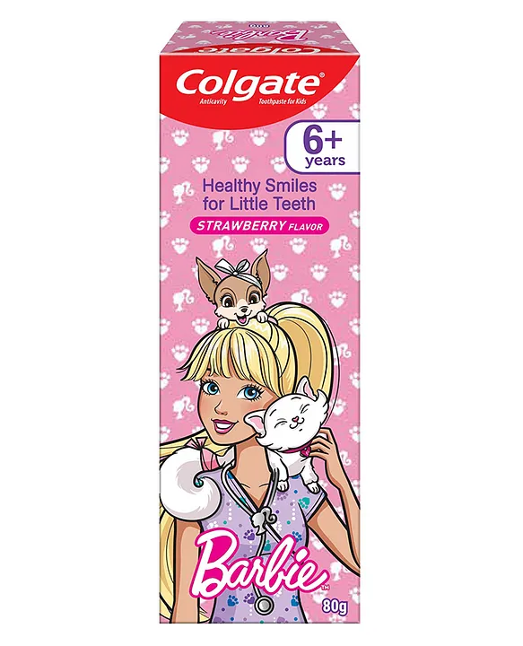 Colgate Barbie Strawberry Baby Toothpaste - 80 g