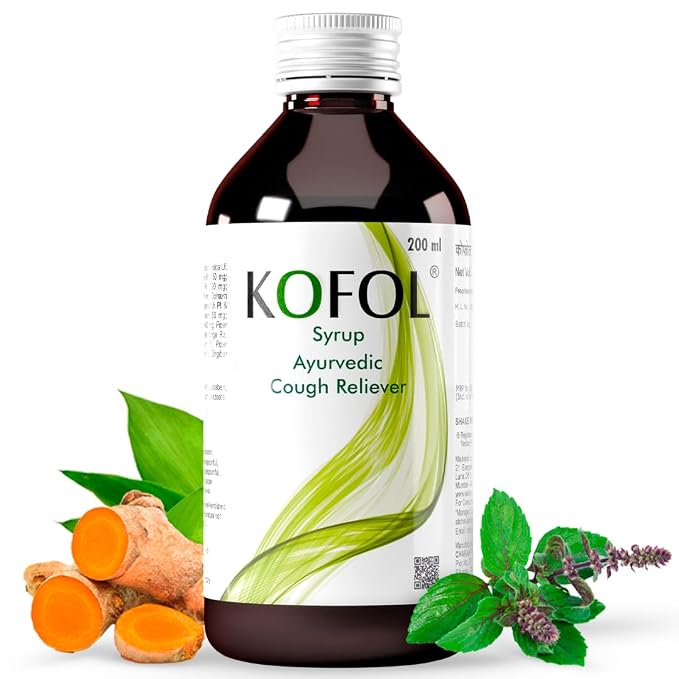 Kofol Ayurvedic Cough Syrup | Relief from Dry & Wet Cough 200ml