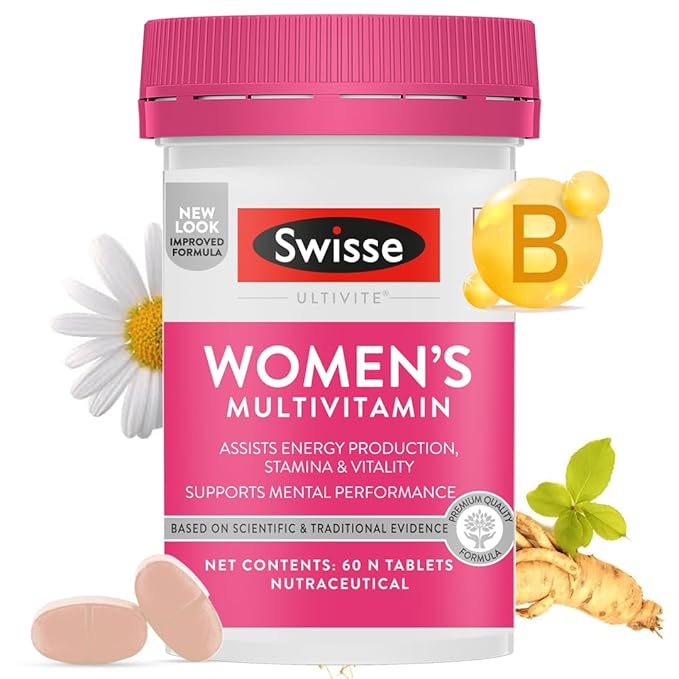 Swisse Women's Multivitamin  Boosts Energy, Stamina (60 Tabs)