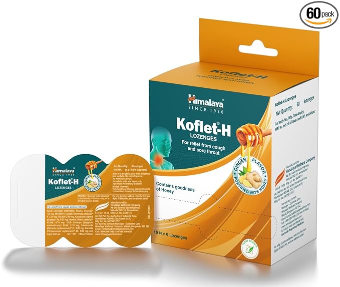 Himalaya Koflet-SF Ginger Mint Flavour 6 tablets