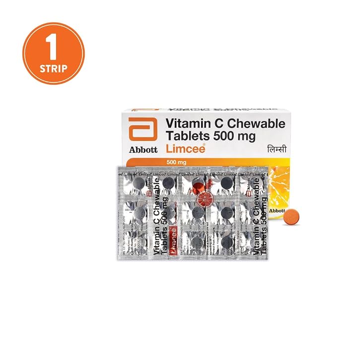 Limcee Chewable Natural Vitamin C Chewable Tablet 15's ,500mg