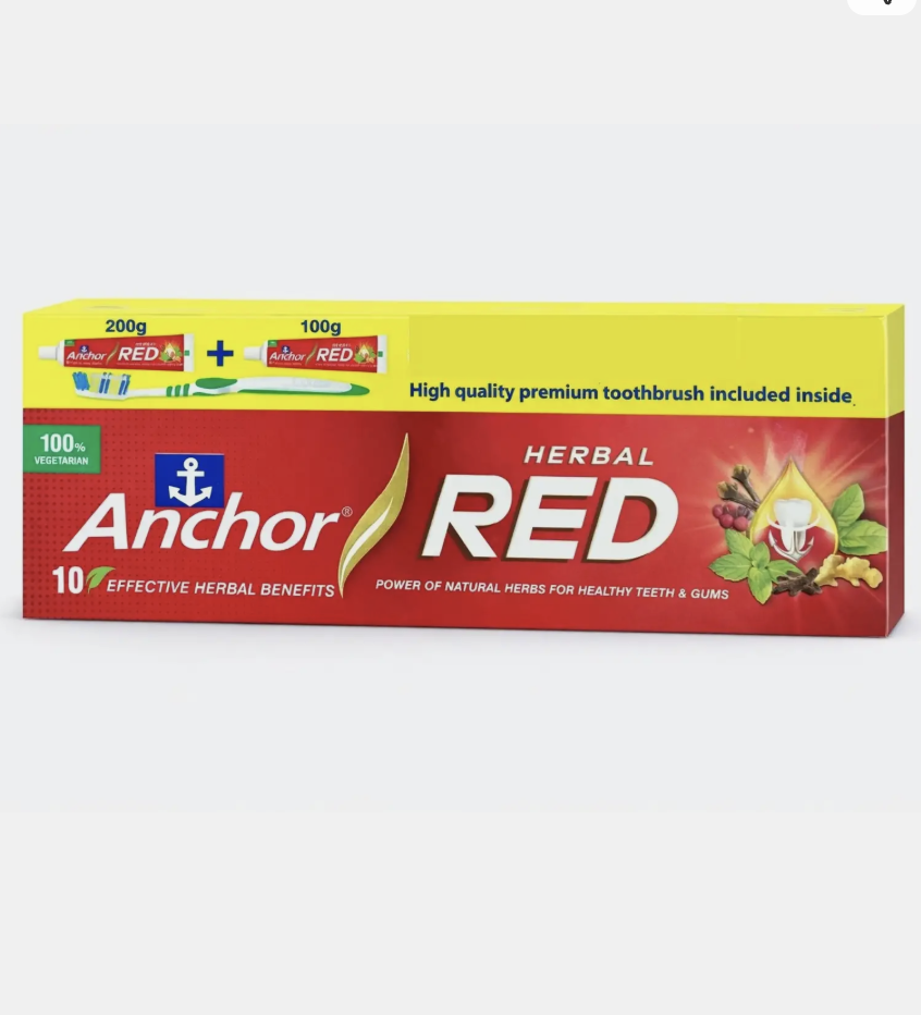 ANCHOR Herbal Red Natural Herbs Toothpaste Toothpaste (300 g)