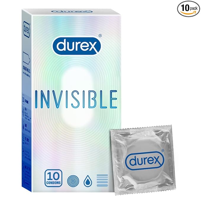 Durex Invisible Condoms Ultra Thin Condom 10 count