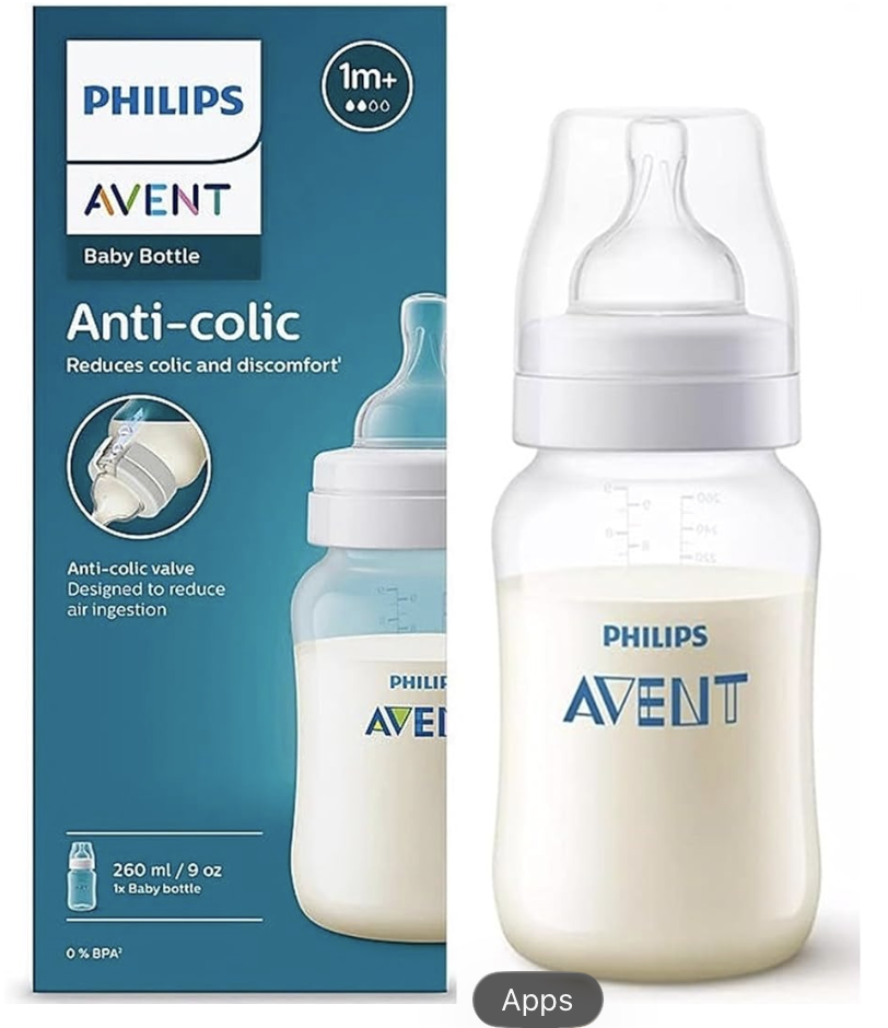 Philips Avent Anti - Colic Baby Feeding Bottle (BPA Free) - 1 pc
