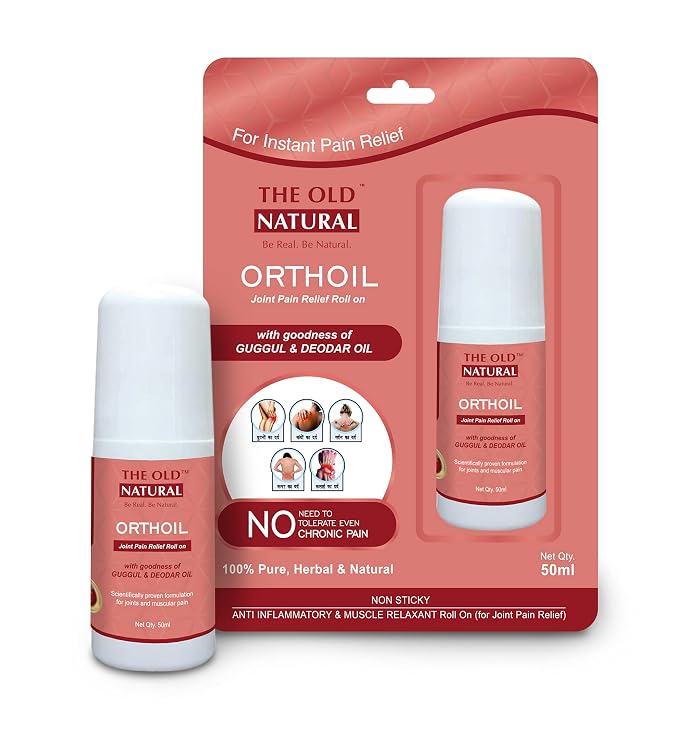 Orthoil Ortho Pain Relief Ayurvedic Medicine Oil 50ml Roll On I For Joint Pain Relief
