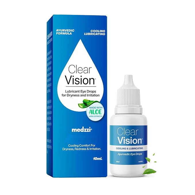Clear Vision Eye Drop | Ayurvedic Formula | Daily Use Eye drops with Aloe Vera, Rose Water, Honey, Neem & Tulsi