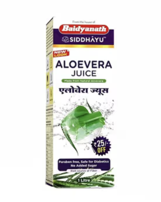 Baidyanath Siddhayu Aloevera No Added Sugar Juice 1Litre