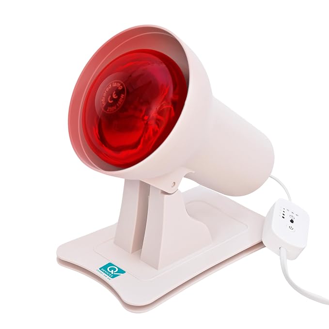 Q DEVICES 150W Infrared Heating Therapy Lamp for Pain Relief