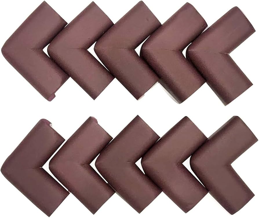 Bumtum Corner Proof Baby Safety Guard (Brown) - 10 pcs