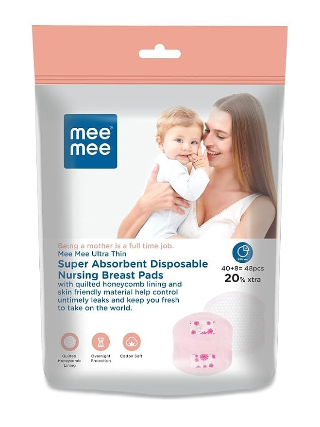 Mee Mee Disposable Breast Pad (Ultra Thin & Super Absorbent) - 48 pcs