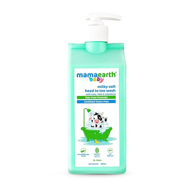 Mamaearth Milky Soft Head To Toe Baby Wash - 400 ml