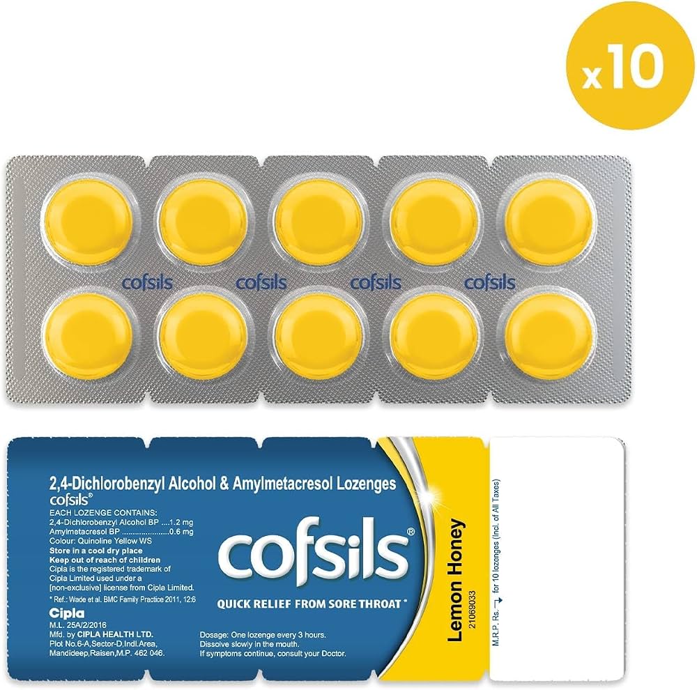 Cofsils Lemon Honey 10 tablets