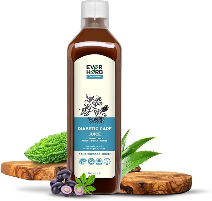 Everherb (by PharmEasy) Diabetic care Juice - 1L  | Blend of 13 herbs to manage diabetes | Suitable for diabetics & prediabetics - 1000ml