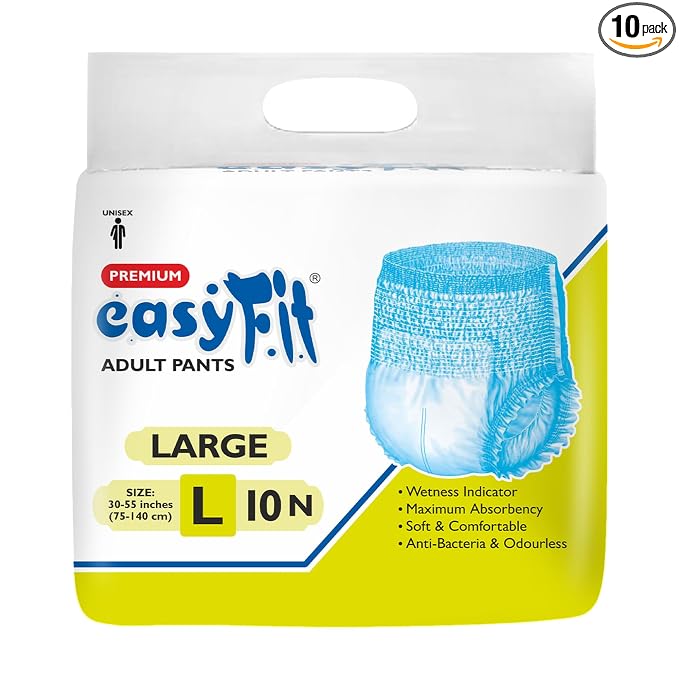 Easyfit Disposable Adult Diaper Pants (L, 30"-55")