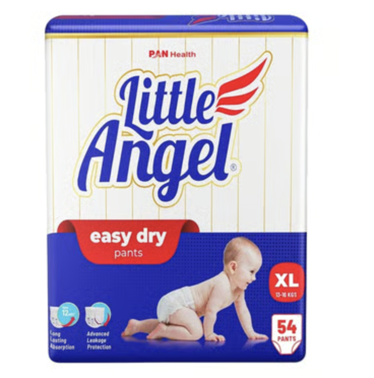 Little Angel Easy Dry Baby Diaper xl 54pc