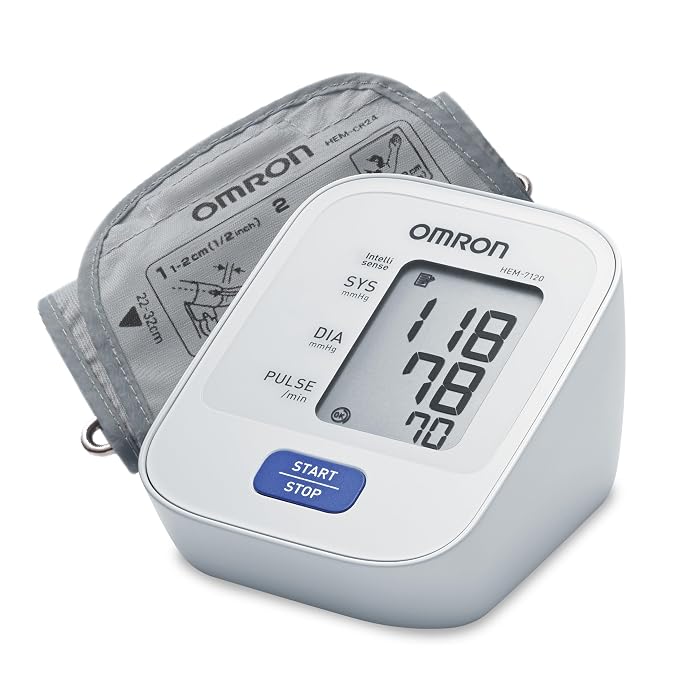 Omron HEM 7120 Fully Automatic Digital Blood Pressure Monitor With Intellisense Technology