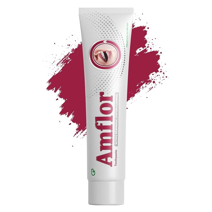 Amflor Toothpaste with Active Remineralisation Fluoride | For Healthy Gums & Strong Teeth