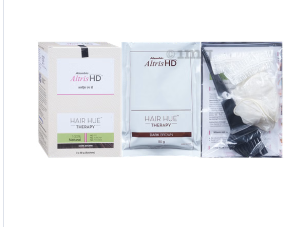 Altris HD Hair Hue Therapy | No PPD, No Ammonia & No Peroxide | Colour Dark Brown