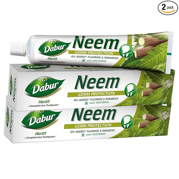 Dabur Herb'l Neem Germ Protection Toothpaste - 600g (200g + 100g x Pack of 2)