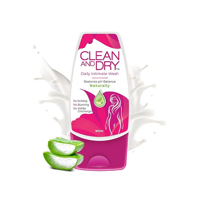 Clean and Dry| Daily Intimate Wash| Hygiene Wash For Women 90ml